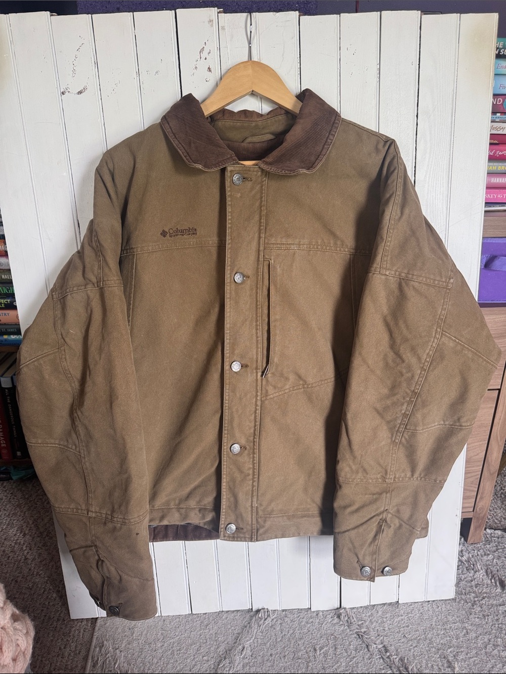 Columbia Flannel Lined Jacket Brown Size XL